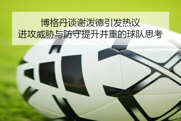 博格丹谈谢泼德引发热议 进攻威胁与防守提升并重的球队思考